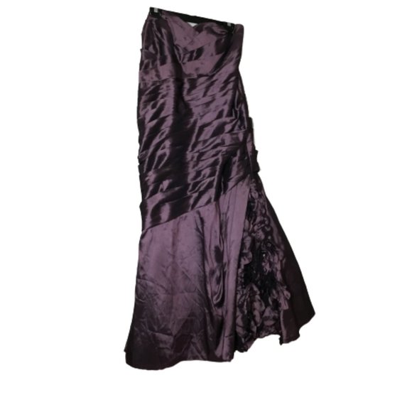 Jade Couture Plus Size 14 Purple Strapless Gown - Picture 2 of 8